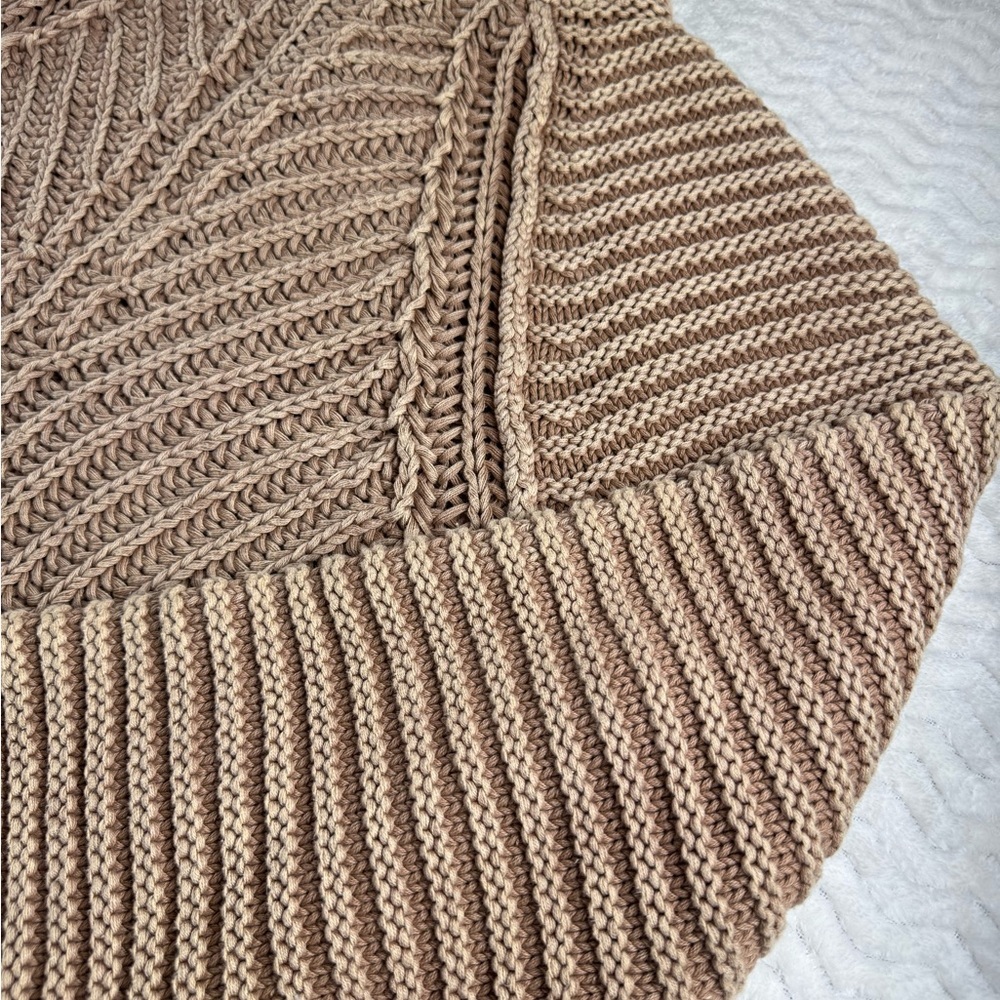 Free People Sweetheart Sweater in Sandcastle Chunky Knit Mockneck Size Small - Picture 11 of 13
